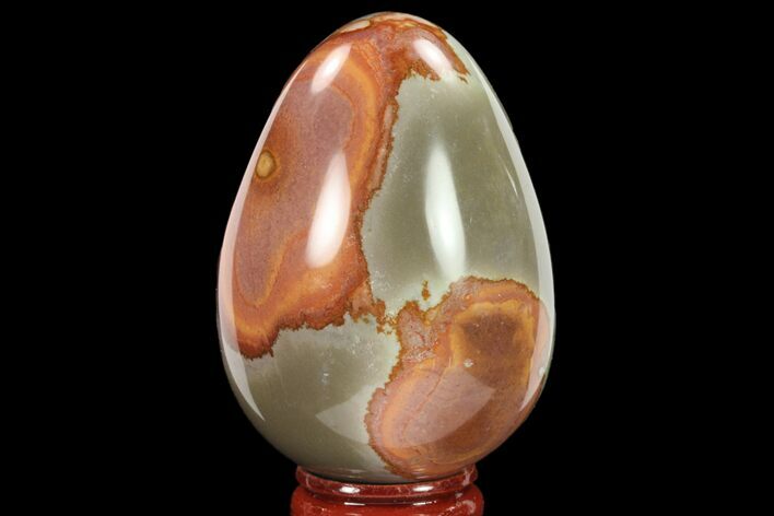 Polished Polychrome Jasper Egg - Madagascar #134569